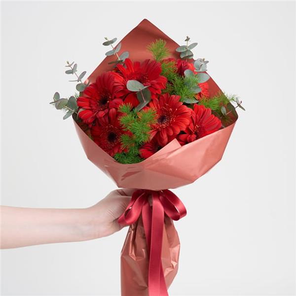 Kırmızı Gerbera Çiçek Buketi